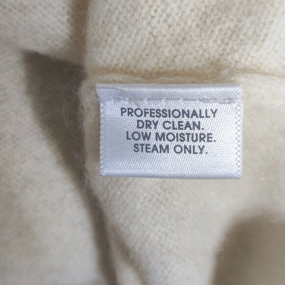 Cashmere by Charter Club sweater women's size S off-white colour 2 ply cashmere - Picture 5 of 9